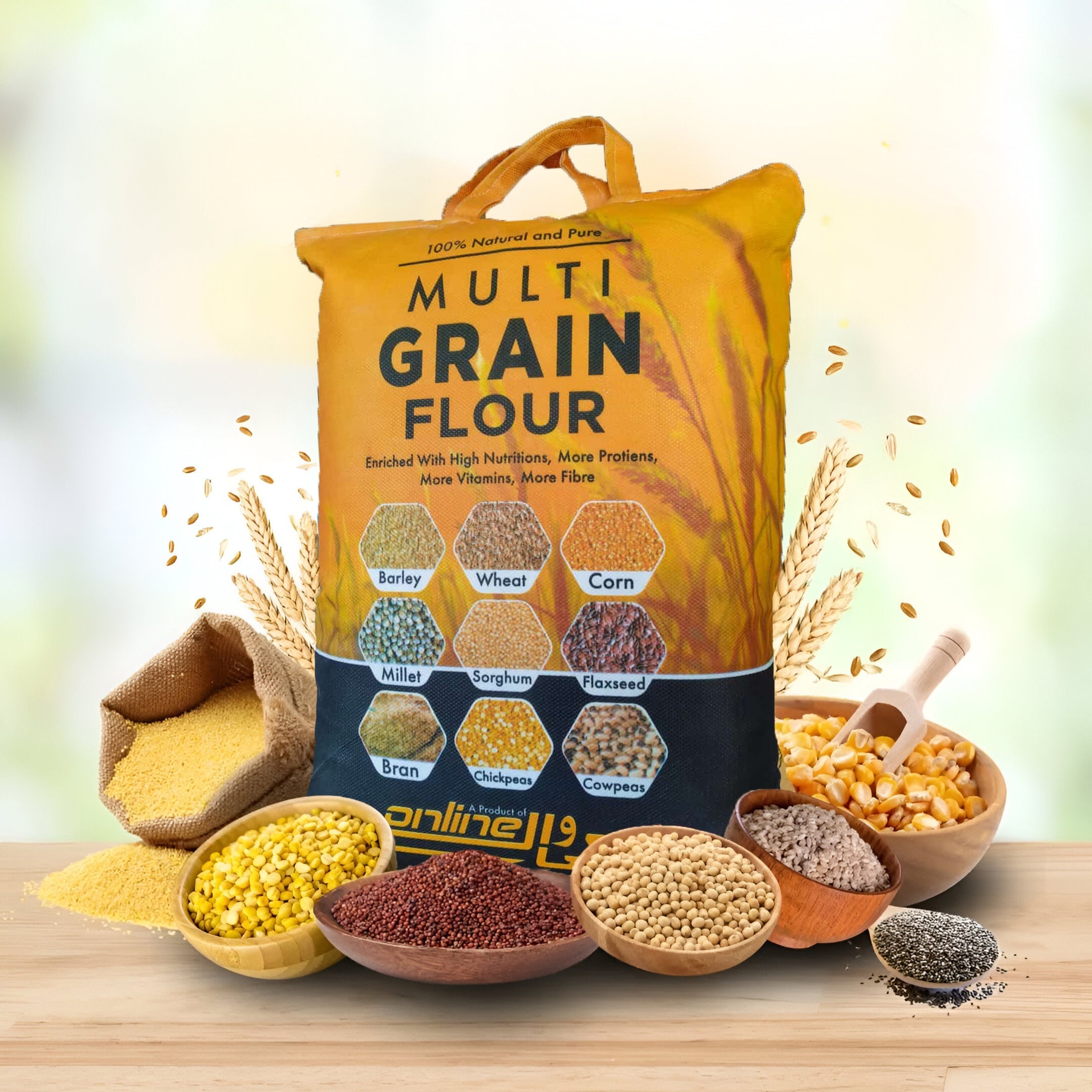 Chakkiwale Online Multigrain Flour - 8kg